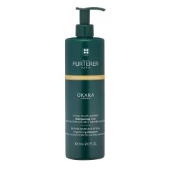 René Furterer Okara Blond Shampooing Éclat 600ml - Cheveux Blonds Naturels, Méchés Ou Colorés