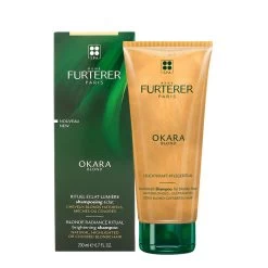René Furterer Okara Blonde Radiance Shampoo 200ml - Cheveux Blonds Naturels, Méchés Ou Colorés